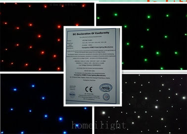 Ύφασμα αστεριών των οδηγήσεων RGBW Christamas με την οθόνη των αστράφτοντας ελαφριών, εύκαμπτων οδηγήσεων