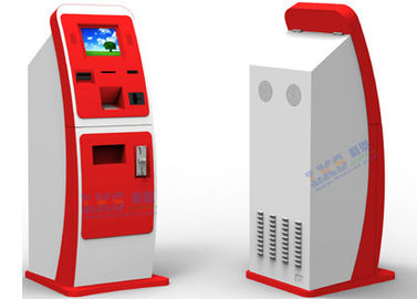 Άσπρο κόκκινο περίπτερο πληρωμής του Μπιλ, συσκευή Volchers ανταλλαγής επικόλλησης ετικέτας διανομέων πώλησης καρτών UPS