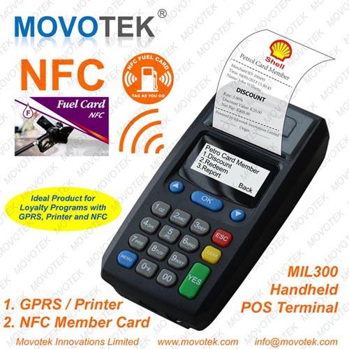 Τελικός SMS Movotek GPRS εκτυπωτής εκτυπωτών GPRS POS για την κάρτα ιδιότητας μέλους airtime topup