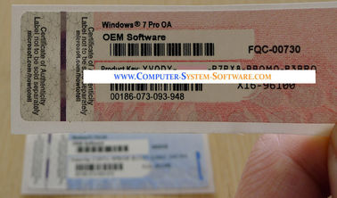 Παράθυρα 7 υπέρ αυτοκόλλητη ετικέττα COA ετικετών υπολογιστών cOem OA με το γνήσιο κλειδί προϊόντων cOem
