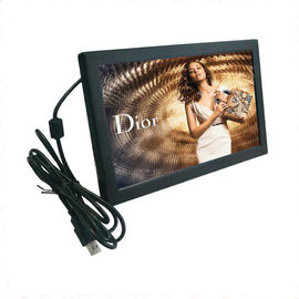 10.1inch όργανο ελέγχου οθόνης αφής υπόθεσης LCD μετάλλων με HDMI+VGA+DVI